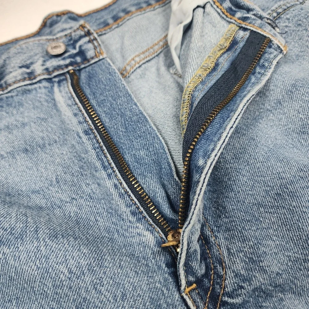 Levis 454 Denim Shorts Mens Size 38 Blue Jean Relaxed Fit Baggy Jorts